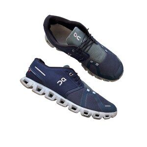 On Cloud 6 Mens Running Shoes Navy Gray Size 11 Lightweight Cushioned Soles